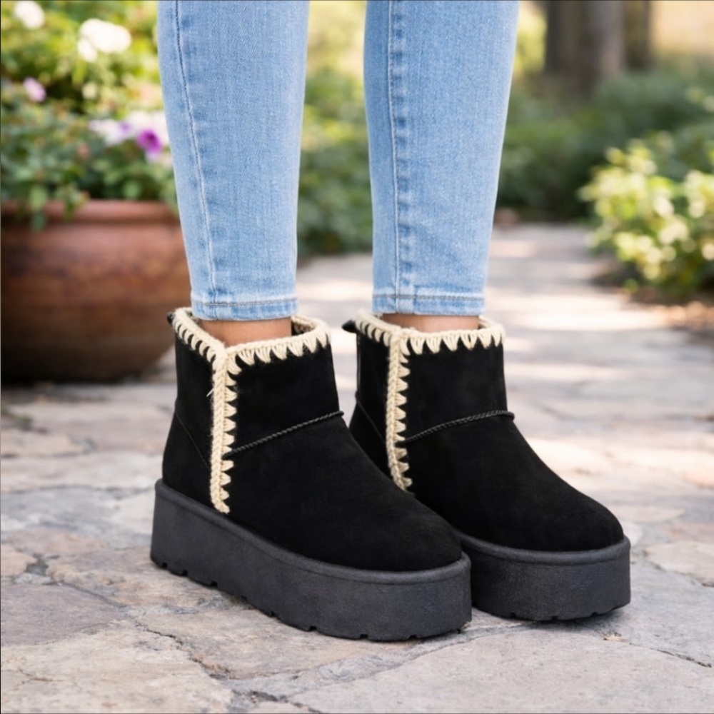 Black Suede Ankle Boots